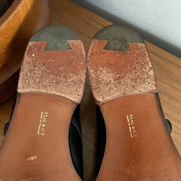 Brooks Brothers Peal Co Monk Strap Dress Shoes Black Leather Mens Size US 11.5 B - Picture 10 of 11